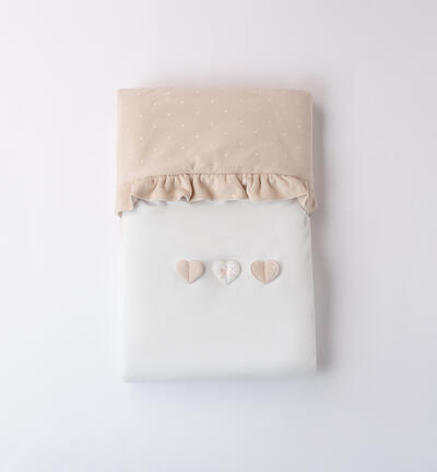 Copertina con cuori BEIGE