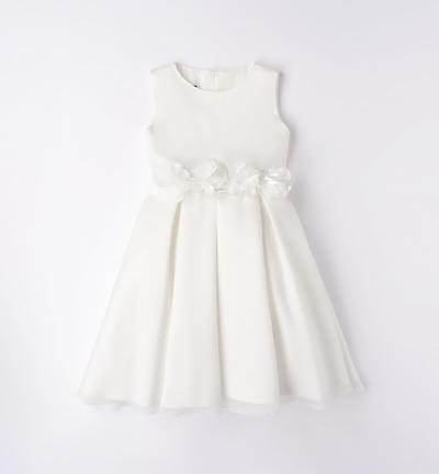 Elegante abito cerimonia bambina PANNA