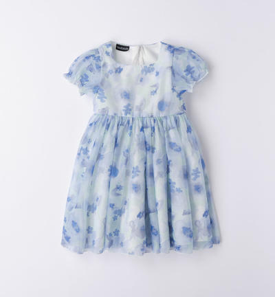 Girl's elegant floral dress WHITE