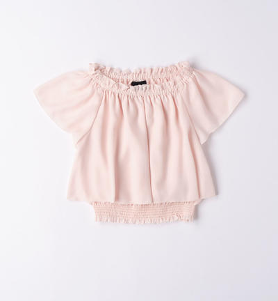 Elegante camicia ragazza ROSA