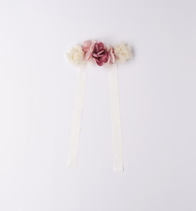 Girl's elegant belt CREAM