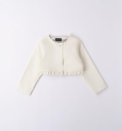 Girl's elegant short jacket CREAM