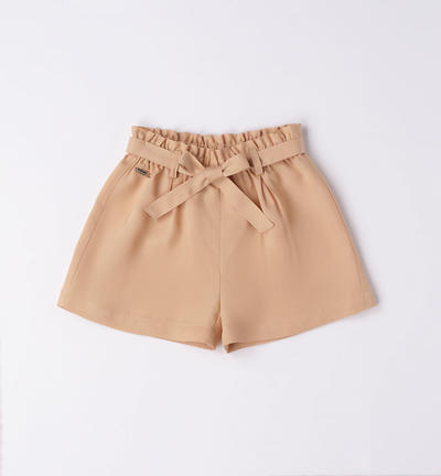 Girl's elegant shorts BEIGE