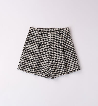 Girls' elegant shorts BLACK