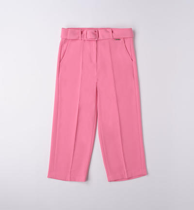 Elegante pantalone lungo ragazza ROSA