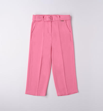 Girl's elegant long trousers PINK