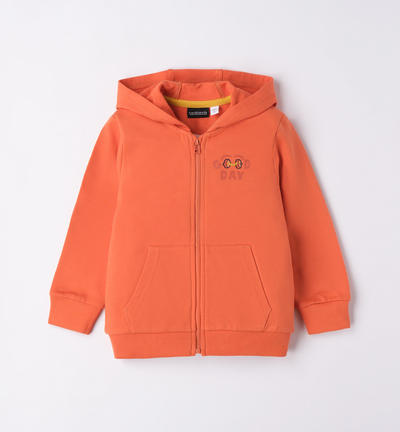 Boys' rainbow sweatshirt ORANGE