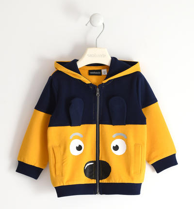 Boy's sweatshirt with little dog YELLOW