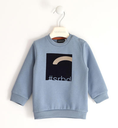 Boy's brushed sweatshirt LIGHT BLUE