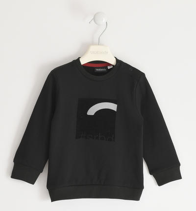 Boy's brushed sweatshirt BLACK