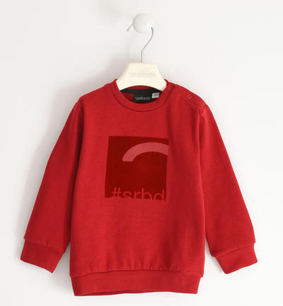 Boy's brushed sweatshirt RED
