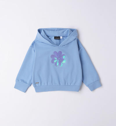 Girl's hooded sweatshirt BLUE