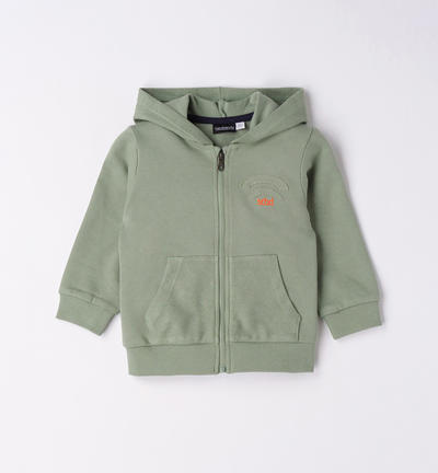 Felpa cappuccio bambino VERDE