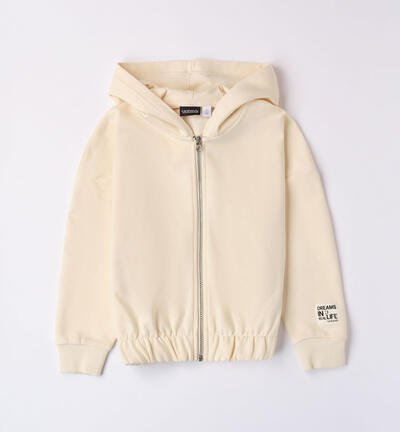 Girls' hoodie BEIGE