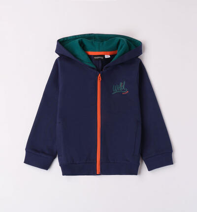 Boys' sweatshirt with spines BLUE