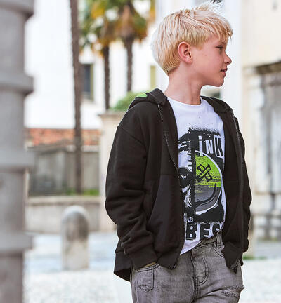 Felpa da ragazzo NERO