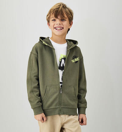 Boys' Full-Zip Sweatshirt GREEN