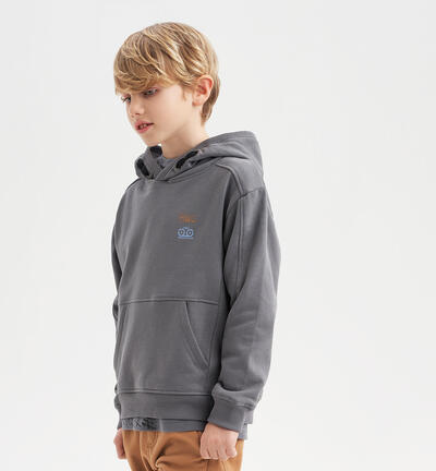 Boys' grey sweatshirt GREY