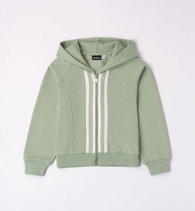 Felpa lurex per ragazza VERDE