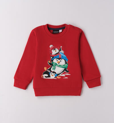 Felpa natalizia bambino ROSSO