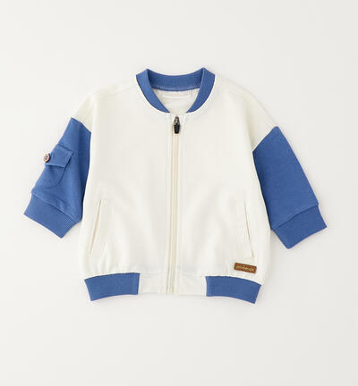 Felpa neonato Minibanda BLU