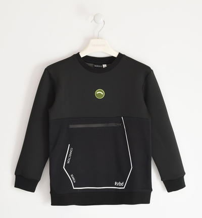 Boy's neoprene sweatshirt BLACK