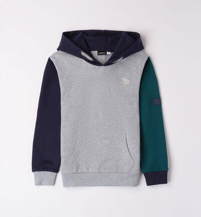 Boys' oversized sweatshirt GREY