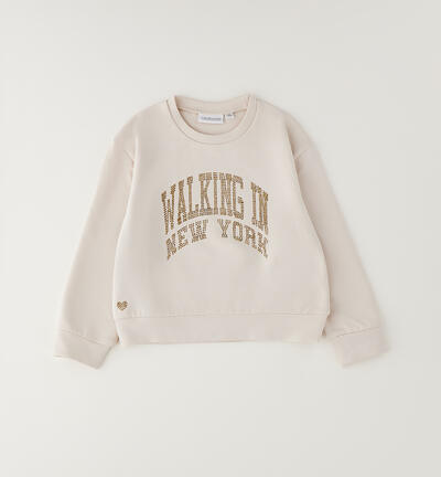 Sweatshirt for girls CREAM