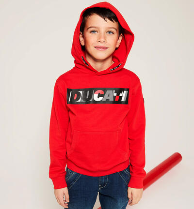 Felpa per ragazzo Ducati ROSSO