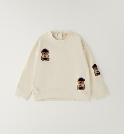 Felpa Sarabanda per bambina BEIGE