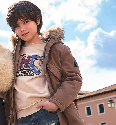 Felpa Sarabanda ragazzo BEIGE