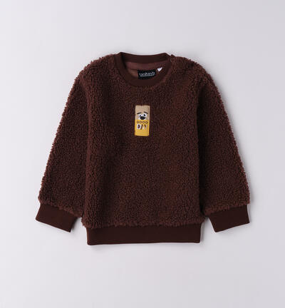 Felpa teddy bambino MARRONE