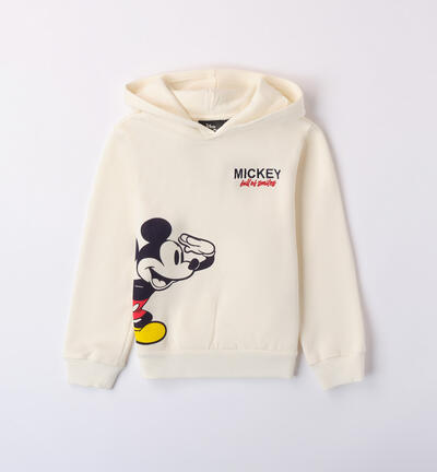 Boys' Mickey Mouse hoodie WHITE