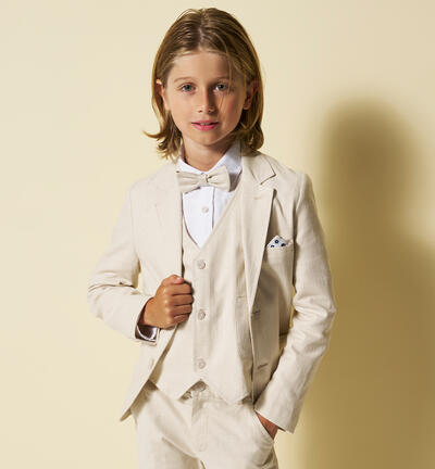 Giacca bambino elegante PANNA