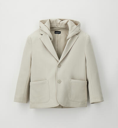 Giacca con cappuccio ragazzo BEIGE