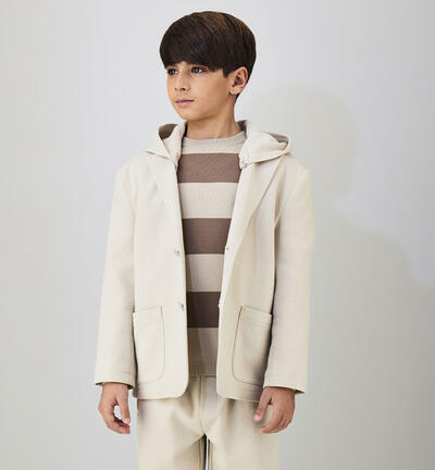 Boy's hooded jacket BEIGE