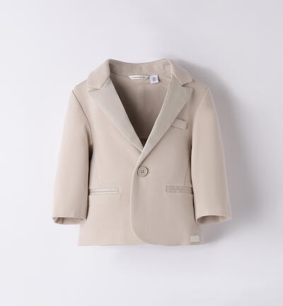 Giacca elegante neonato PANNA