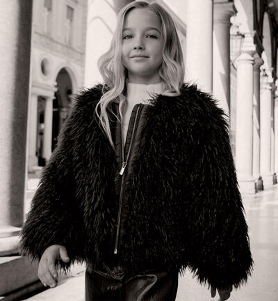 Giacchetta per ragazza MARRONE