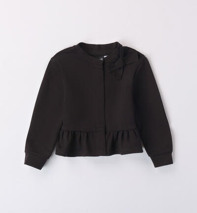 Girls' Milano knit jacket BLACK