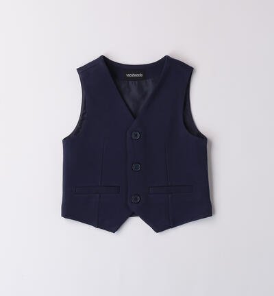Elegant vest for boys BLUE