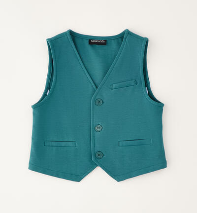 Boy's formal waistcoat GREEN