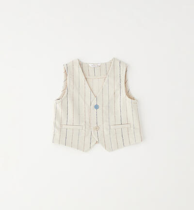 Gilet cerimonia neonato BEIGE