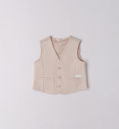 Gilet elegante neonato PANNA
