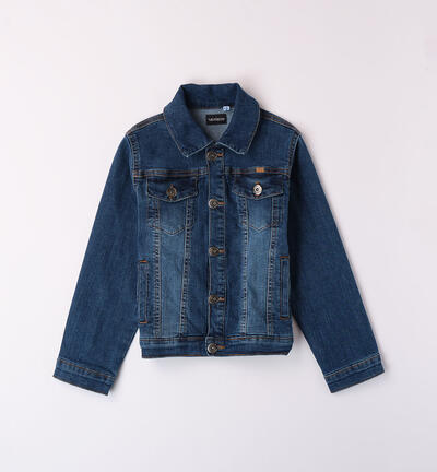 Boys' denim jacket BLUE