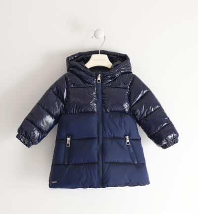 Giubbotto bambina shining bicolor BLU