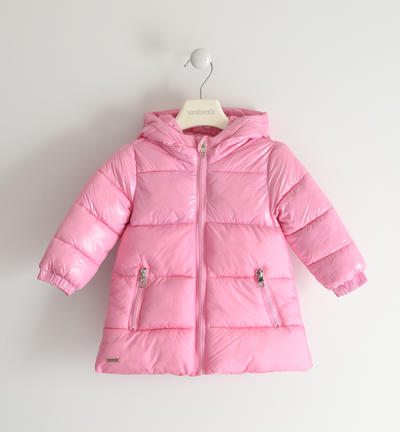 Giubbotto bambina shining bicolor ROSA