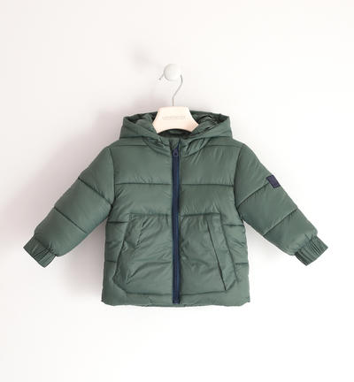 Boy's jacket with zip BLACK