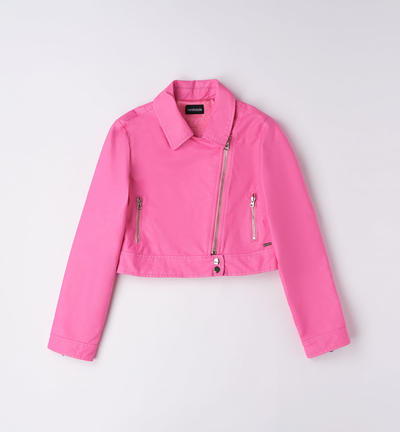 Girl's biker jacket PINK