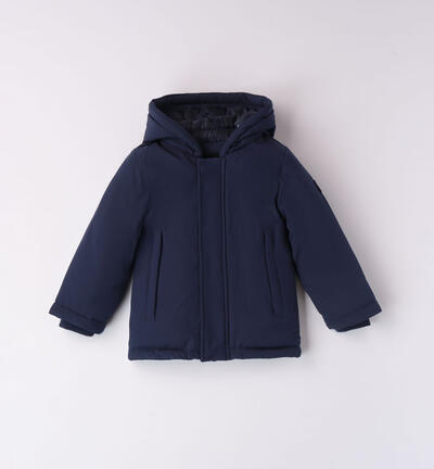 Boys' technical winter jacket BLUE