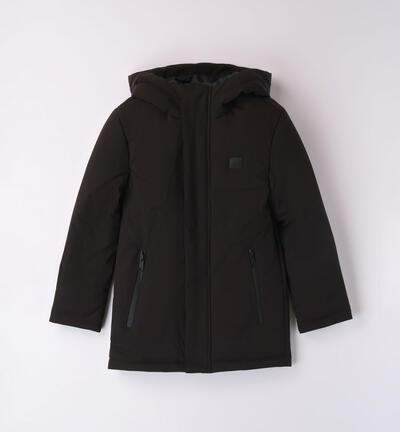 Boys' padded  winter jacket BLACK